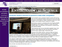 Tablet Screenshot of environmental.sfasu.edu