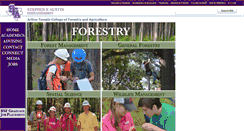 Desktop Screenshot of forestry.sfasu.edu