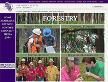 Tablet Screenshot of forestry.sfasu.edu