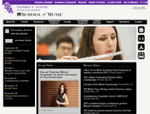 Tablet Screenshot of music.sfasu.edu