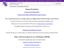 Tablet Screenshot of banner.sfasu.edu