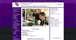 Desktop Screenshot of physics.sfasu.edu